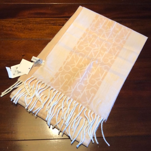 Calvin Klein Accessories - Calvin Klein light pink scarf
